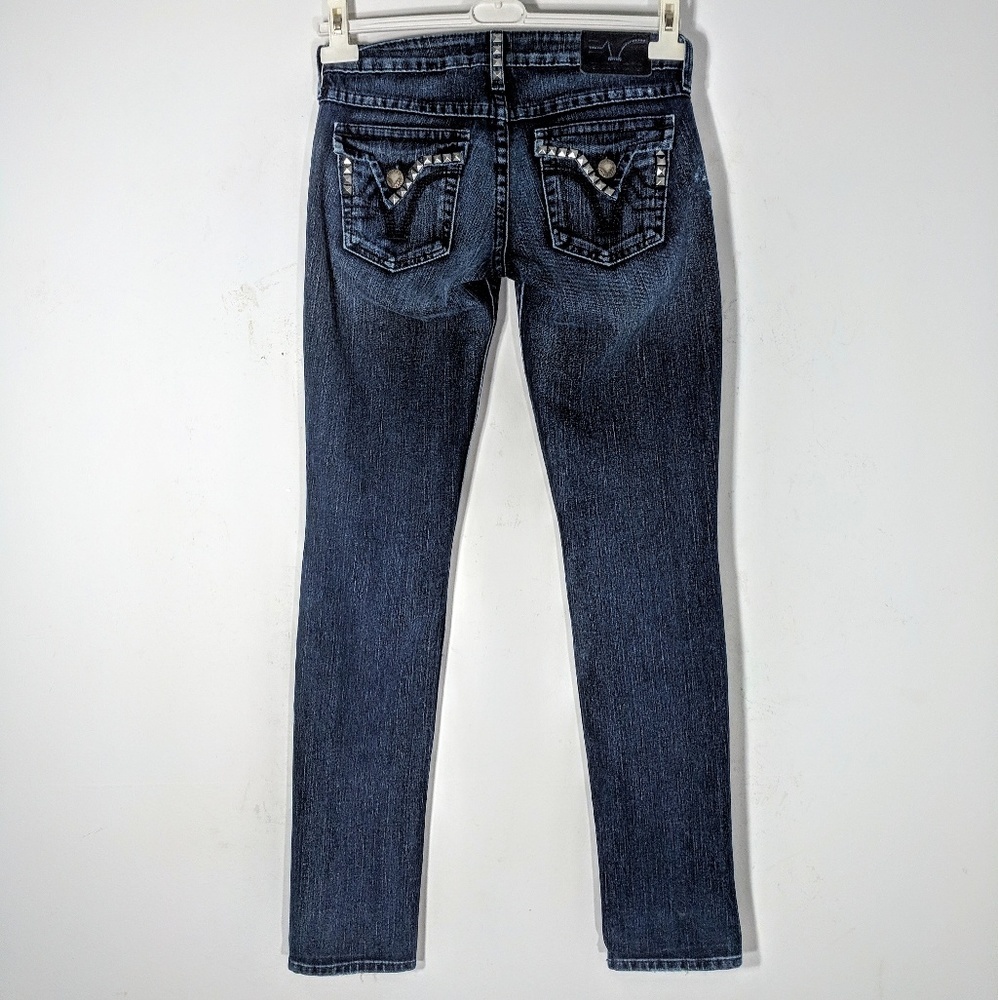 Y2K Prvcy Chelsea Distressed Studded Jean - Picture 6 of 7